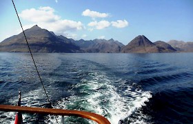 Cuillins of Skye from Scotland Cruise