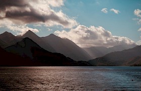 Sgurr Fhuaran from Loch Duich by Christopher Andreyo