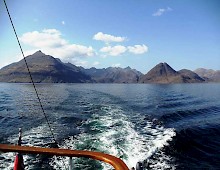The Cuillins of Skye from the sea