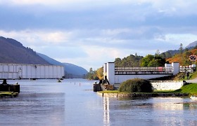 Lock at the Caledonian Canal