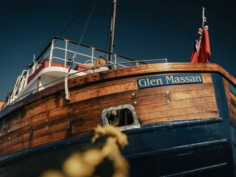 The hull of the Glen Massan