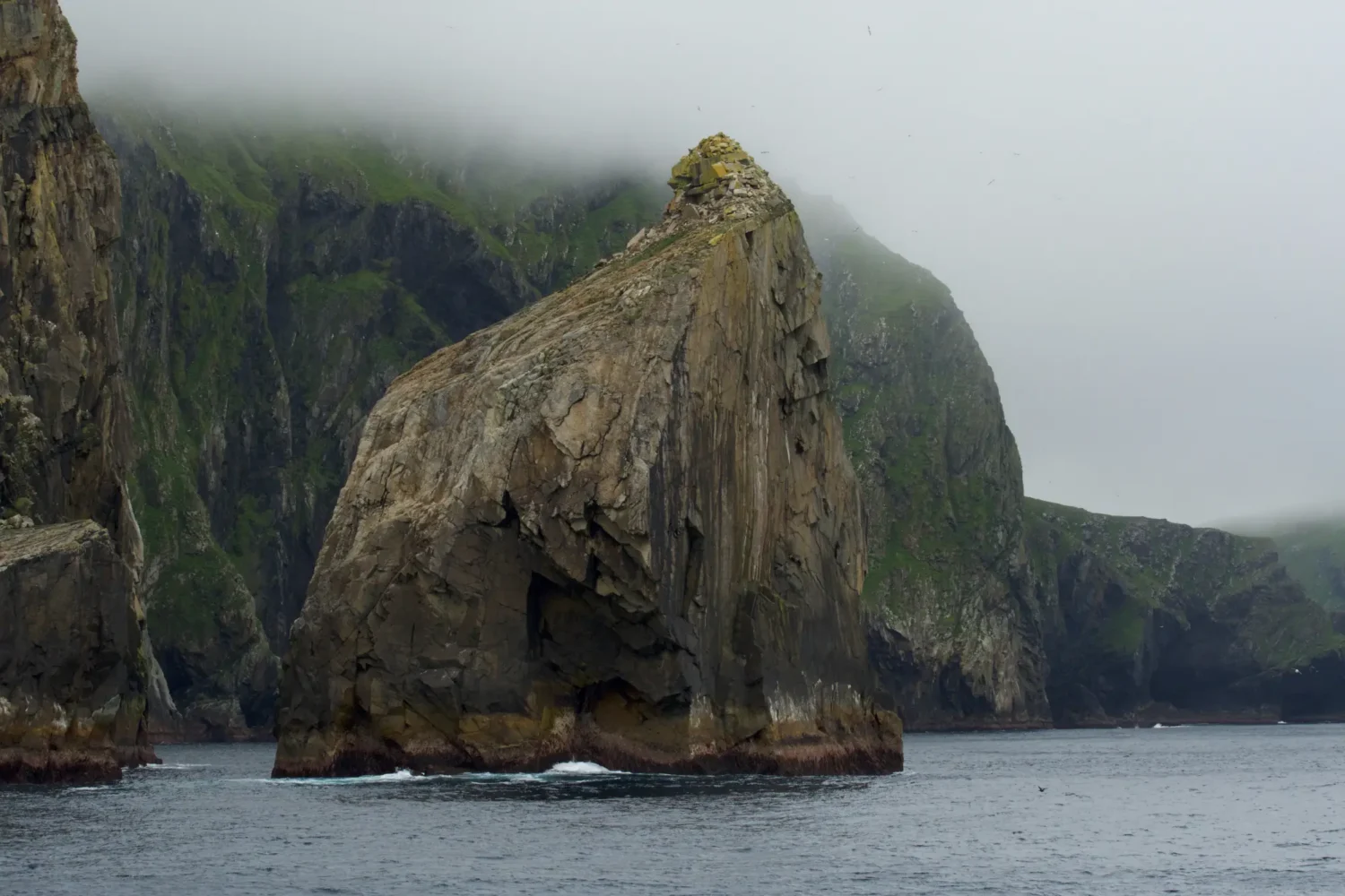 Rocky coastline of St Kilda