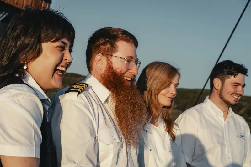The staff of one of our vessels