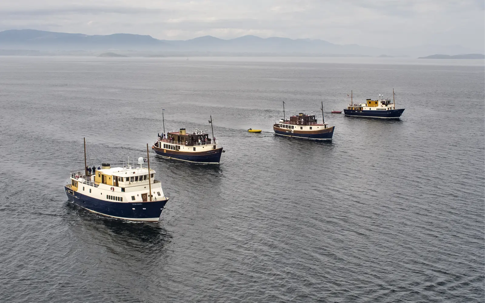 Our 4 vessels out on the water